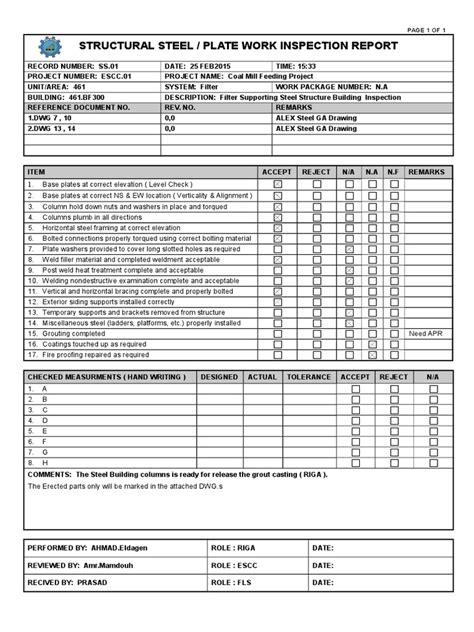 sheet metal inspection report|microsoft word sheet metal inspection.